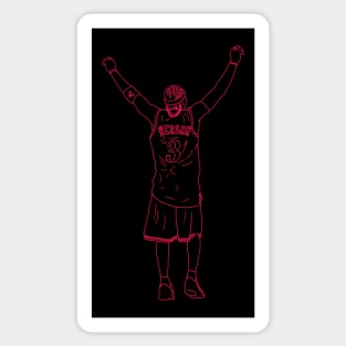 Allen Iverson Back-To Neon Sticker